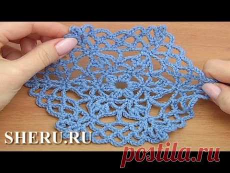 Crochet Octagon Pattern Урок 36 часть 1 из 2 Шестиугольный вязаный крючком мотив