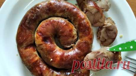 Домашняя колбаса с чесноком. Это очень вкусно | Рецепты от Светланы Печенкиной | Дзен