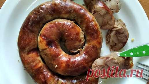 Домашняя колбаса с чесноком. Это очень вкусно | Рецепты от Светланы Печенкиной | Дзен