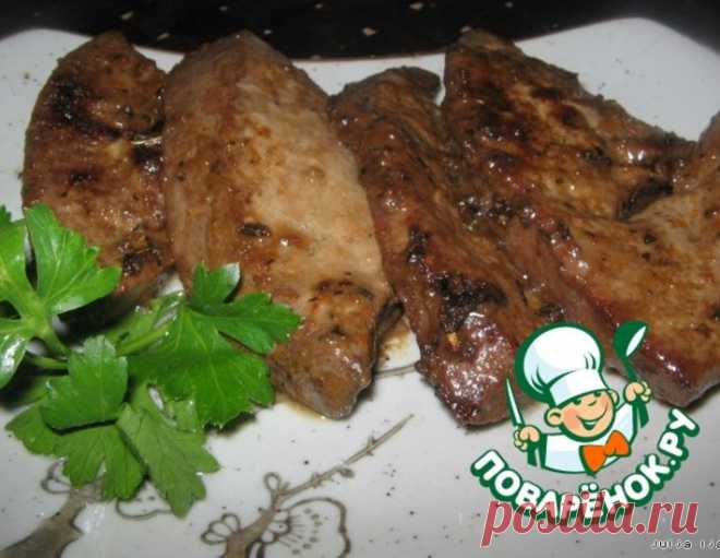 Печень в пряной медовой глазури – кулинарный рецепт