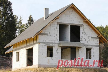 Сколько стоит построить дом из пеноблока | 6 соток