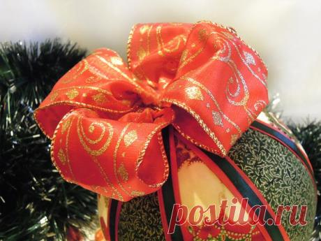 Мастер-класс: декорируем тканью пенопластовый шарик