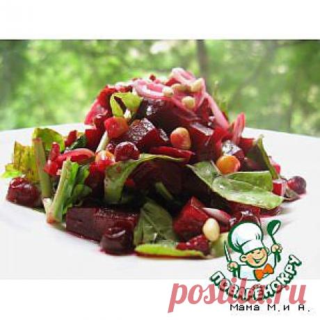 Закуска из свеклы с маринованным луком - кулинарный рецепт