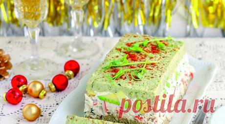 Террин из авокадо и крабового мяса, пошаговый рецепт с фото