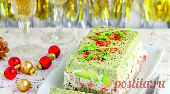 Террин из авокадо и крабового мяса, пошаговый рецепт с фото