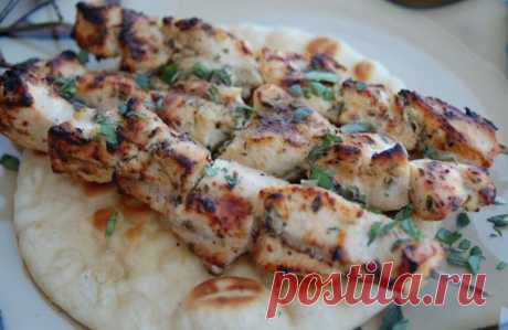 Шашлык из курицы в кефире