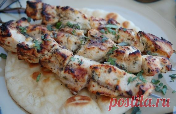 Шашлык из курицы в кефире