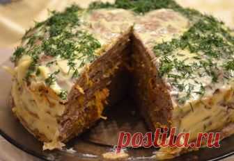 Мясной торт «Мечта гурмана»