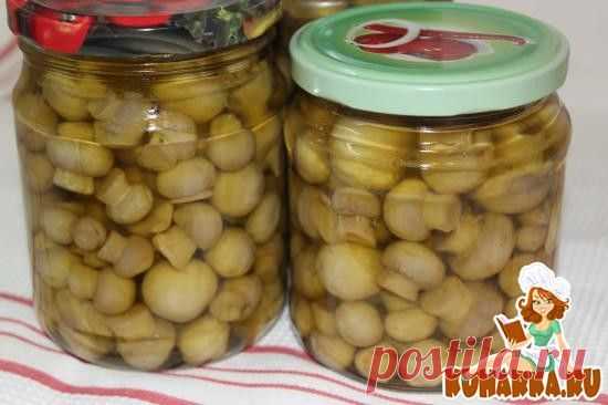 Рецепт: Маринованные шампиньоны на зиму