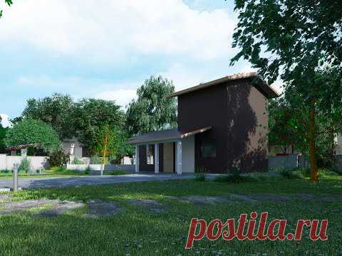 Проект каркасного дома Tiny house 50м2