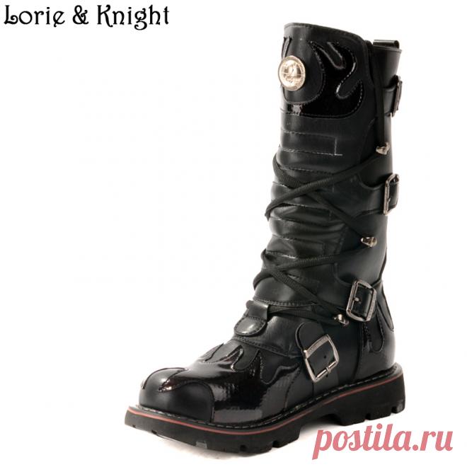 shoe stores boots Picture - More Detailed Picture about Men Black Leather Buckle Strap Punk Winter Outside Boots Combat Uniform Boots Steampunk Shoes Picture in Men's Boots from Lorie & Knight | Aliexpress.com | Alibaba Group