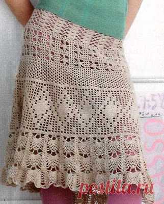 CARAMELO DE CROCHET: falda en crochet