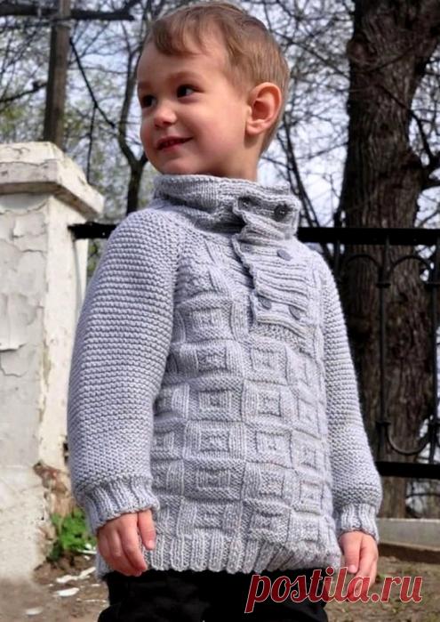 Свитер для мальчика спицами