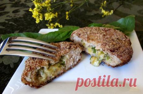 Котлеты с начинкой из сыра и орехов