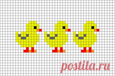 " Вместо того, чтобы рисовать однотипные цветочки на полях своего черновика, пока думаешь над решением задачи, можно придумать что-то интересненькое. К примеру, попробовать узнать как рисовать по клеточкам маленькие рисунки и не только интересно провести время, но и развить свою творческую натуру художника." — card from user lesh99 in Yandex.Collections