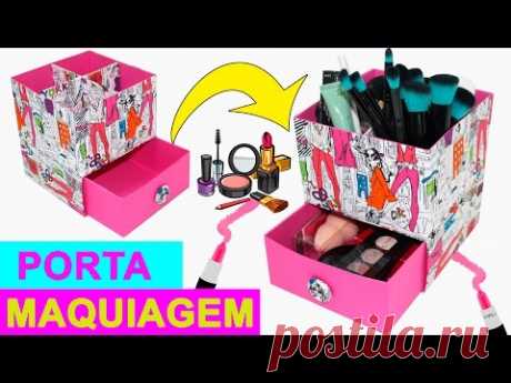 Organizador de Maquiagem - DIY - Segredos de Aline - YouTube