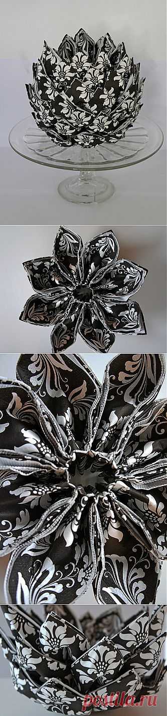 Украшение стола салфетками! "Урок с фото".