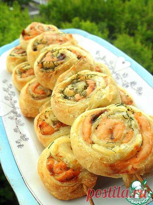 Закусочные рулетики из рыбы