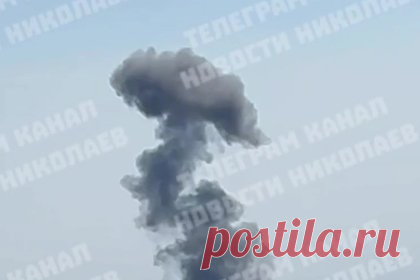Появилось видео с места ударов по Николаеву