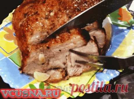 Баранина запеченная в духовке - пошаговый кулинарный рецепт VCUSNA.RU