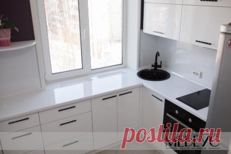 Столешница в окно на кухне в маленькой хрущёвке! Что сделали по порядку | Осторожно мебель | Яндекс Дзен