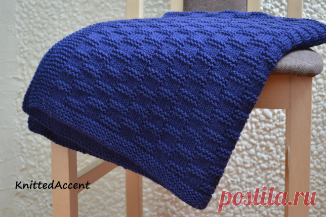 Baby blanket10 Knitting pattern by KnittedAccent Baby Blanket From KnittedAccent*Measurements: 24in x 31(61cm x 80cm); *Materials:   250-300g Alize Lanagold yarns 3.53oz (100g) = approx 262yds (240mt);Circular needle size 4mm (US 6);