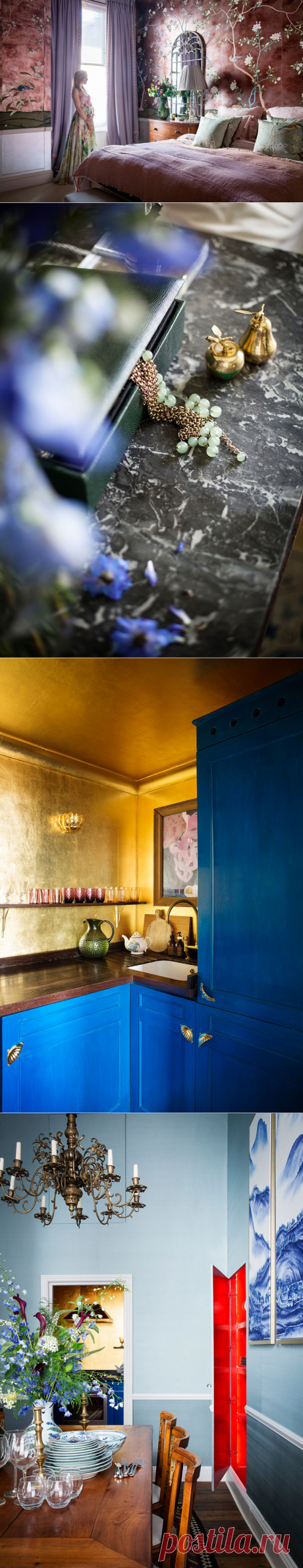 Как в сказке: квартира дочери создателя бренда обоев De Gournay в Лондоне | В темпі життя