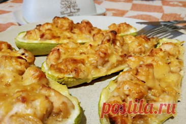 Кабачковые лодочки — Домашняя кулинария