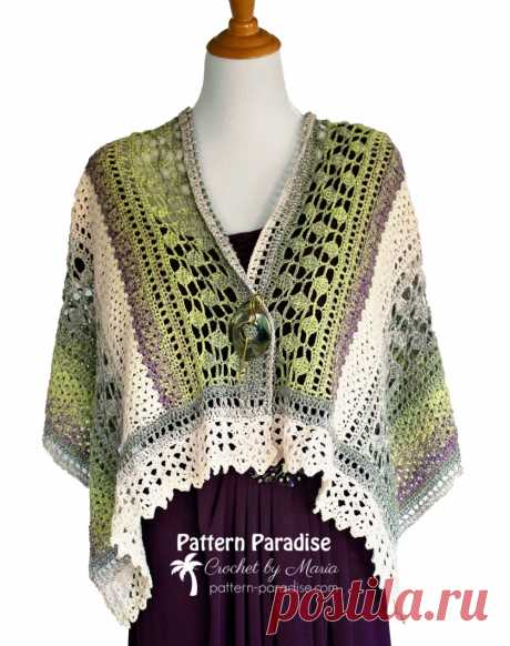 Free Crochet Pattern: Winter Indulgence Wrap - Pattern Paradise