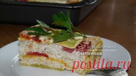Запеканка из кабачков, рецепт пошаговый от Лиги Кулинаров.