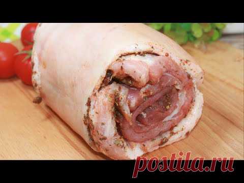 Мой любимый МЯСНОЙ РУЛЕТ! Сворачиваю особым способом и мариную. #694