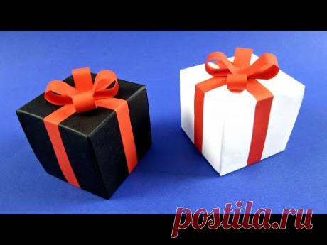 Как сделать подарочную коробочку - оригами коробочка из бумаги