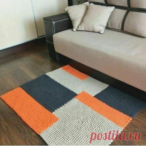 Вязаные коврики в домашнем интнрьере. | Handmade для всех | Яндекс Дзен