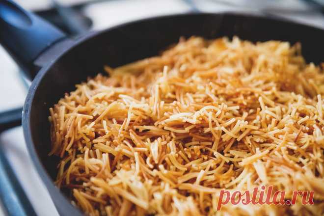 Вкусная вермишель на сковороде. Оказывается, макароны можно не только варить