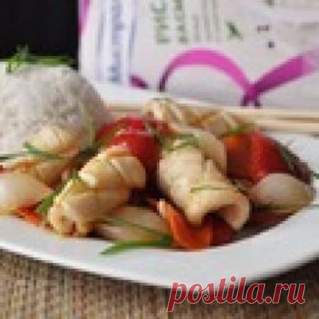 Кальмар с овощами по-китайски Кулинарный рецепт