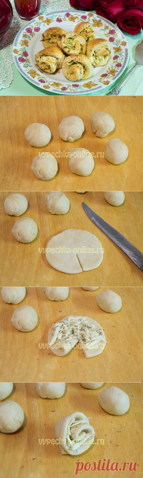 ✔️Булочки розочки из дрожжевого теста