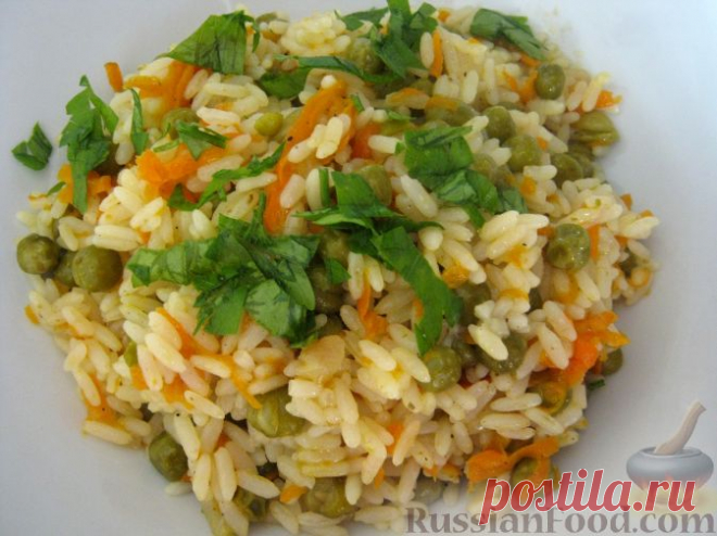 Рецепт: Рис с овощами на гарнир на RussianFood.com