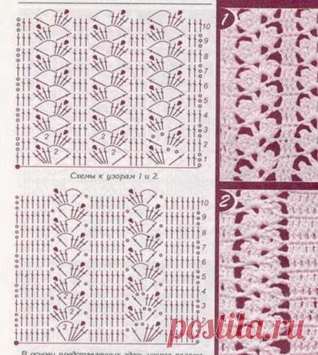 Просто красивые узоры крючком | Сашкины Вязашки | Дзен
