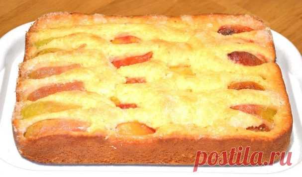 Безумно вкусный и простой пирог с фруктами - пошаговый рецепт с фото на Повар.ру