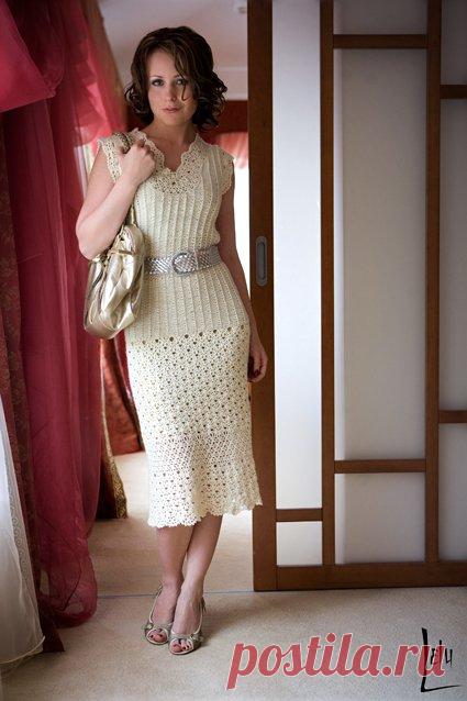Красивое платье крючком — Мир вязания и рукоделия