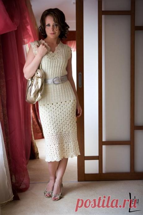 Красивое платье крючком — Мир вязания и рукоделия