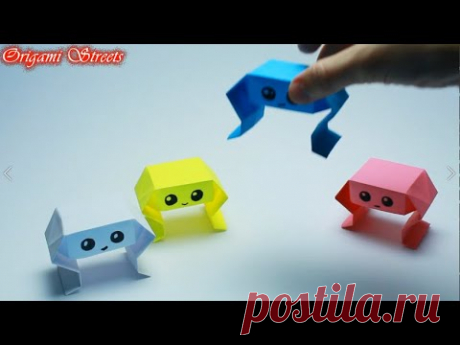 Как сделать оригами антистресс игрушку из бумаги. Попрыгун из бумаги
