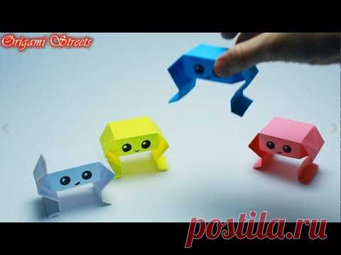 Как сделать оригами антистресс игрушку из бумаги. Попрыгун из бумаги