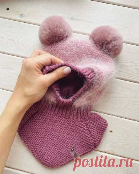 Детская балаклава спицами Автор: aleksandra_kripan⠀Размер: на 1-2 года (Окружность головы 45-48)Пряжа:•Меринос 100% (125 м/100г) 2,5 мотка *вяжем в 2 сложения•Пух норки (350 м/50 г) 1 моток *вяжем в 4 сложенияИнструменты:•спицы круговые 4.0 (леска 40 см)•спицы круговые 4.5 (леска 40 и 60 см )•большая булавка или...