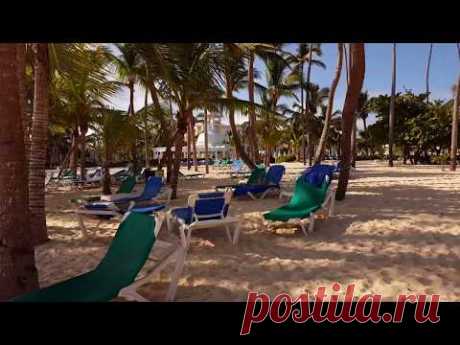 Атлантический океан. Пляж резорта  RIU Palace Punta Cana.
