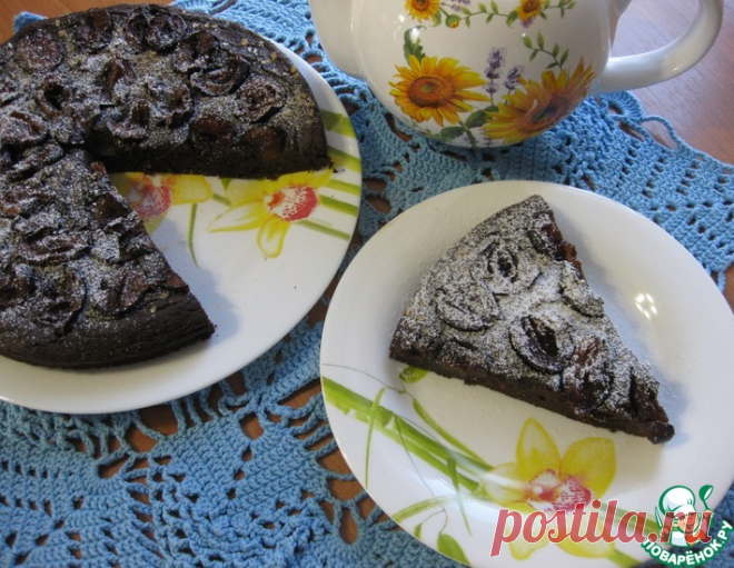 Пирог черемуховый со сливами – кулинарный рецепт