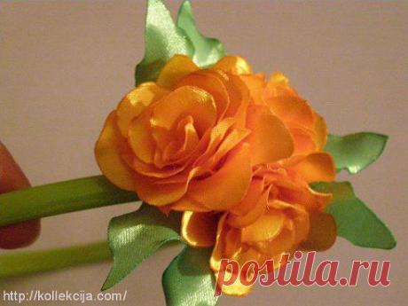 Как сделать фиалку из атласных лент своими руками - https://kollekcija.com/fialki-iz-tkani-avtor-oksana-soloveva-boltenkova/