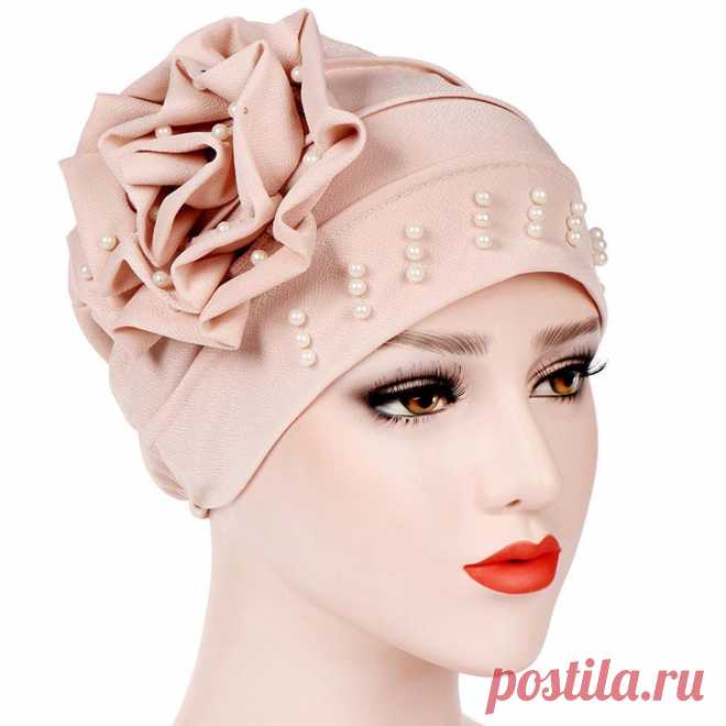 335р-Игрушки W женщин мусульманской растяжения Turban Шляпа Потеря Головной шарф Wrap Hijib волос Cap – купить по низким ценам в интернет-магазине Joom