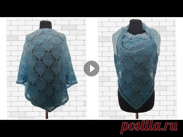 Шаль крючком. Узор ананасы с соломоновыми петлями/shawl crochet Обзор шаль вязаная крючком. Ссылка на МК шаль: Ссылка на инстаграм: Ссылка на интернет магазин:...