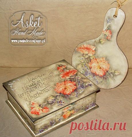 Красивый декупаж шкатулок